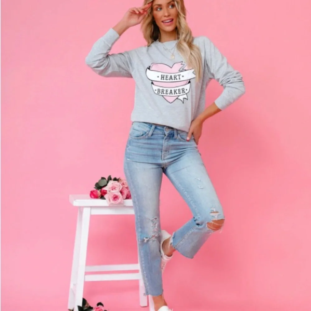 COPY - NWT Cotton-Blend Long-Sleeve Pullover, Sizes XS and S - Picture 7 of 13